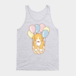 Puppy and Balloons Tank Top